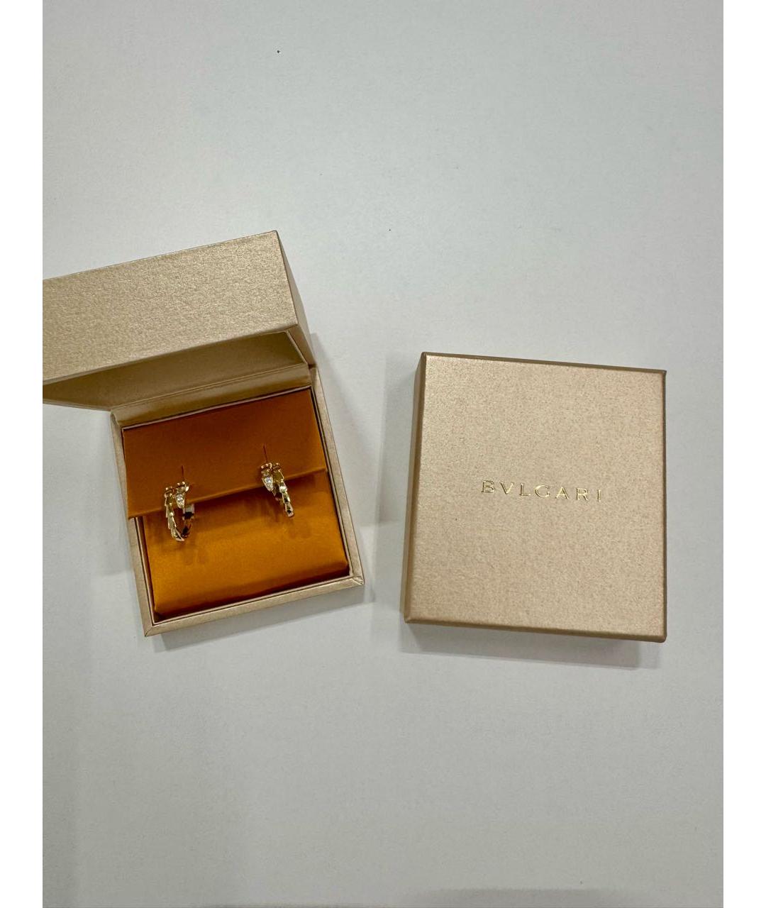 BVLGARI Золотые серьги из желтого золота, фото 3