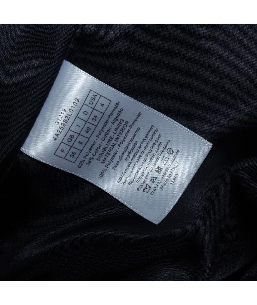 CHRISTIAN DIOR Черное вискозное коктейльное платье, фото 4