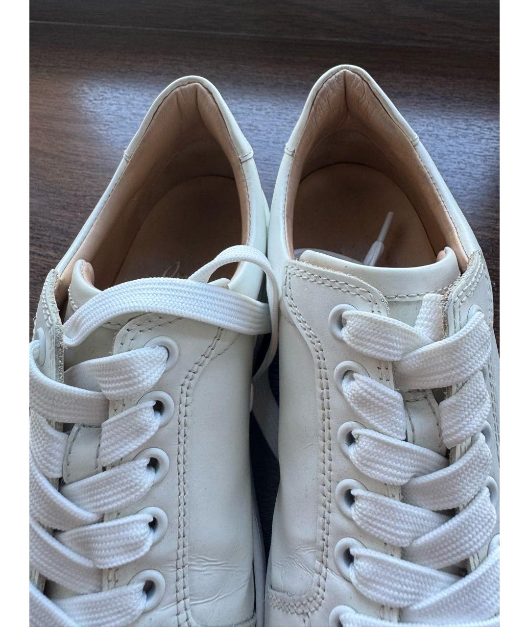 CHRISTIAN LOUBOUTIN Белые кожаные кеды, фото 8