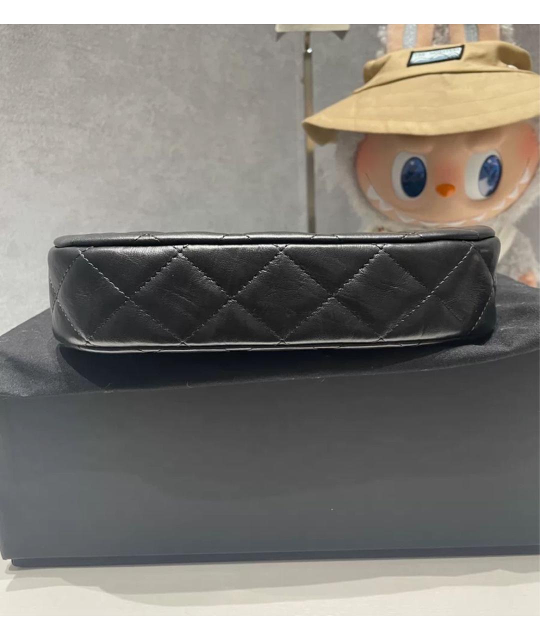 CHANEL Черная кожаная сумка тоут, фото 5