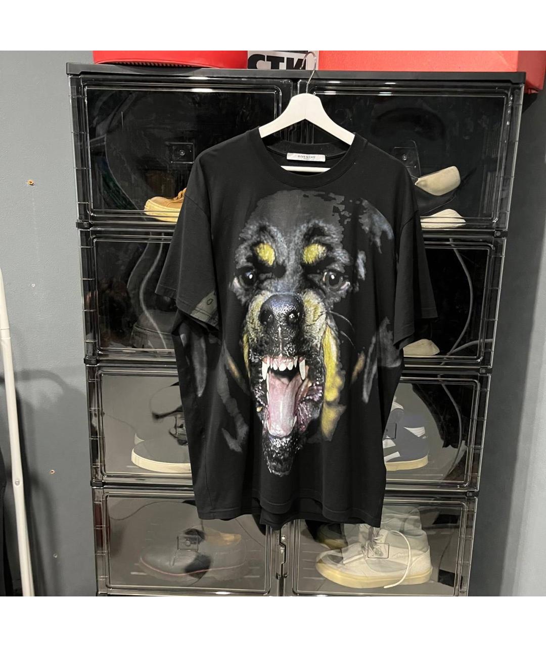 GIVENCHY Черная хлопковая футболка, фото 6