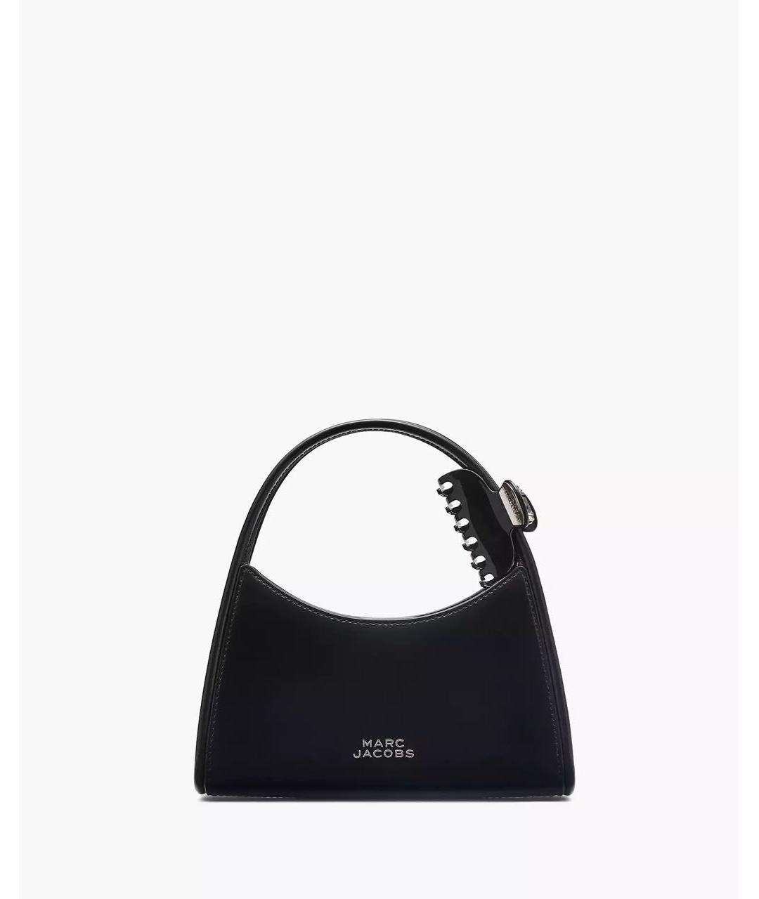 MARC JACOBS Черная кожаная сумка с короткими ручками, фото 8