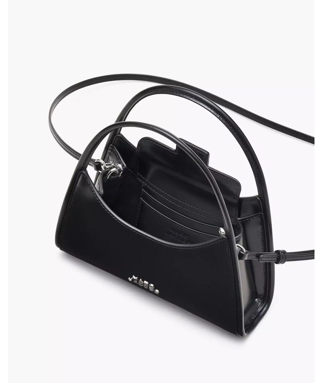MARC JACOBS Черная кожаная сумка с короткими ручками, фото 4
