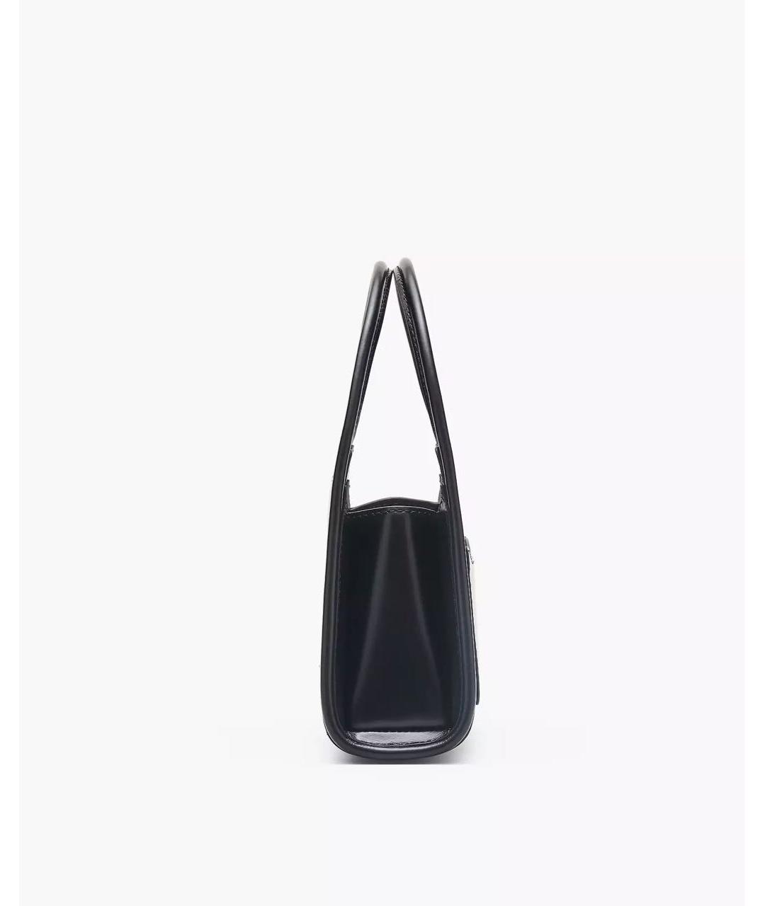 MARC JACOBS Черная кожаная сумка с короткими ручками, фото 3