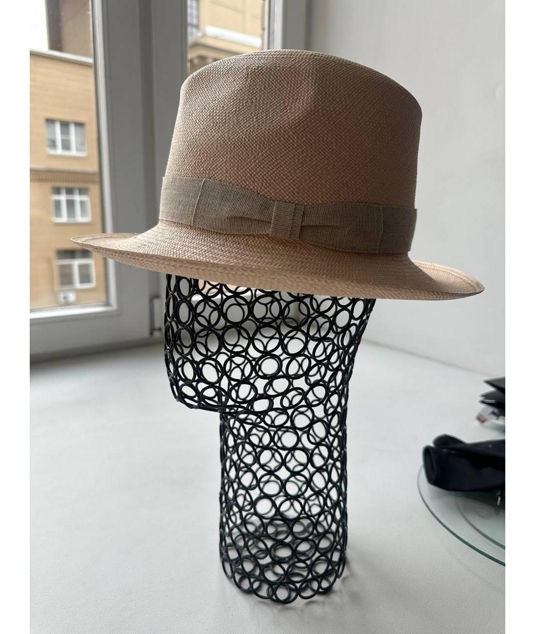 LORO PIANA Бежевая шляпа, фото 4