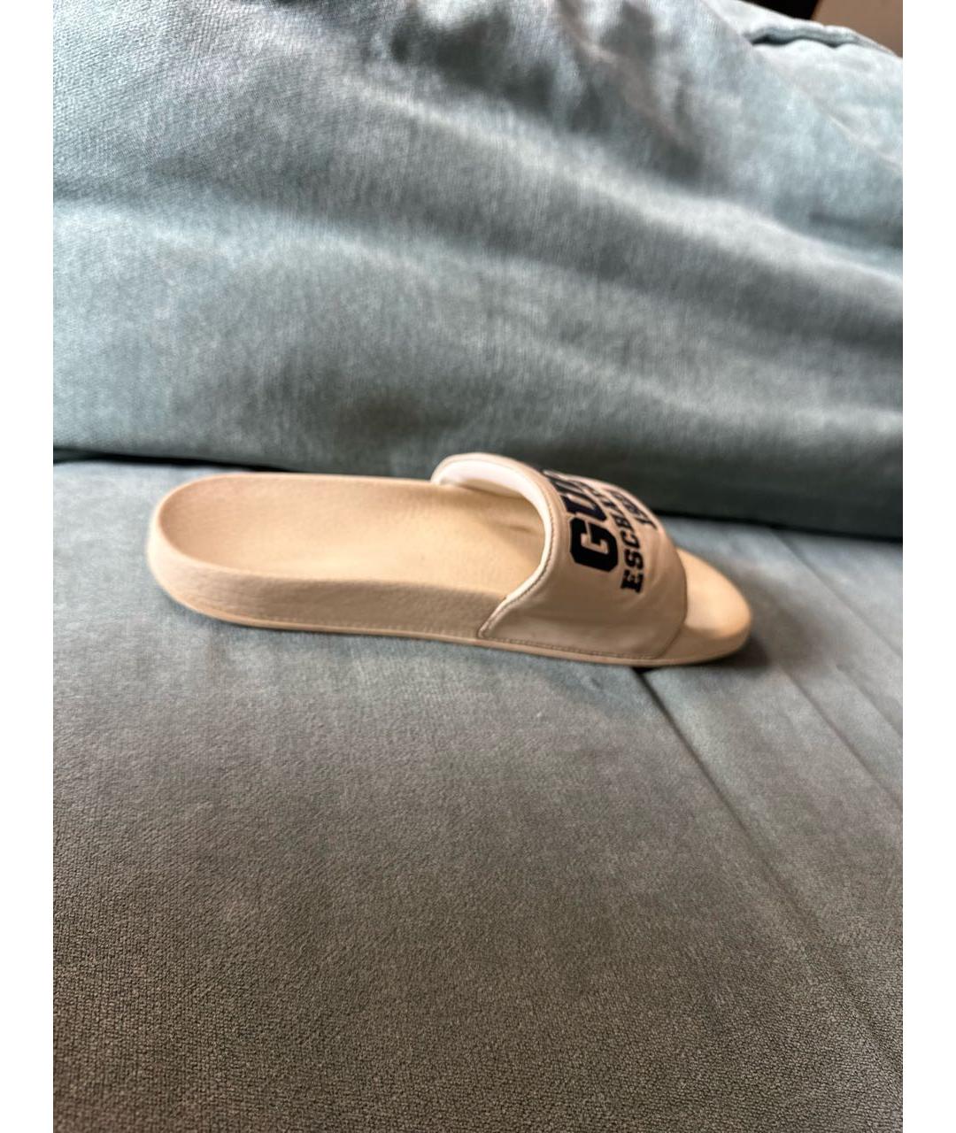 GUCCI Бежевые шлепанцы, фото 5