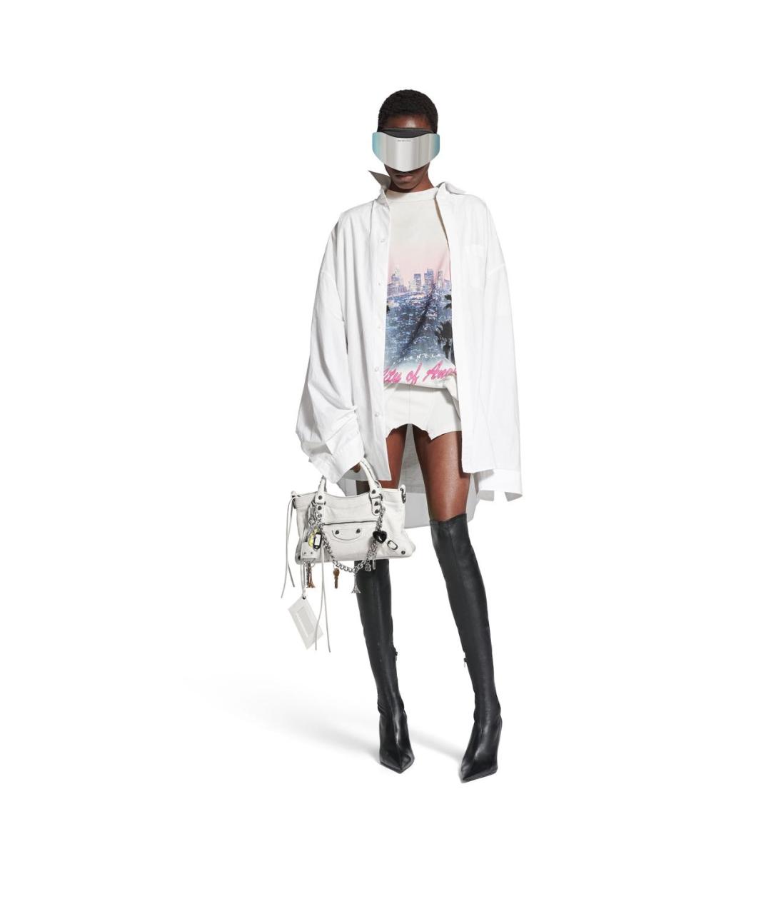 BALENCIAGA Белый брелок, фото 4