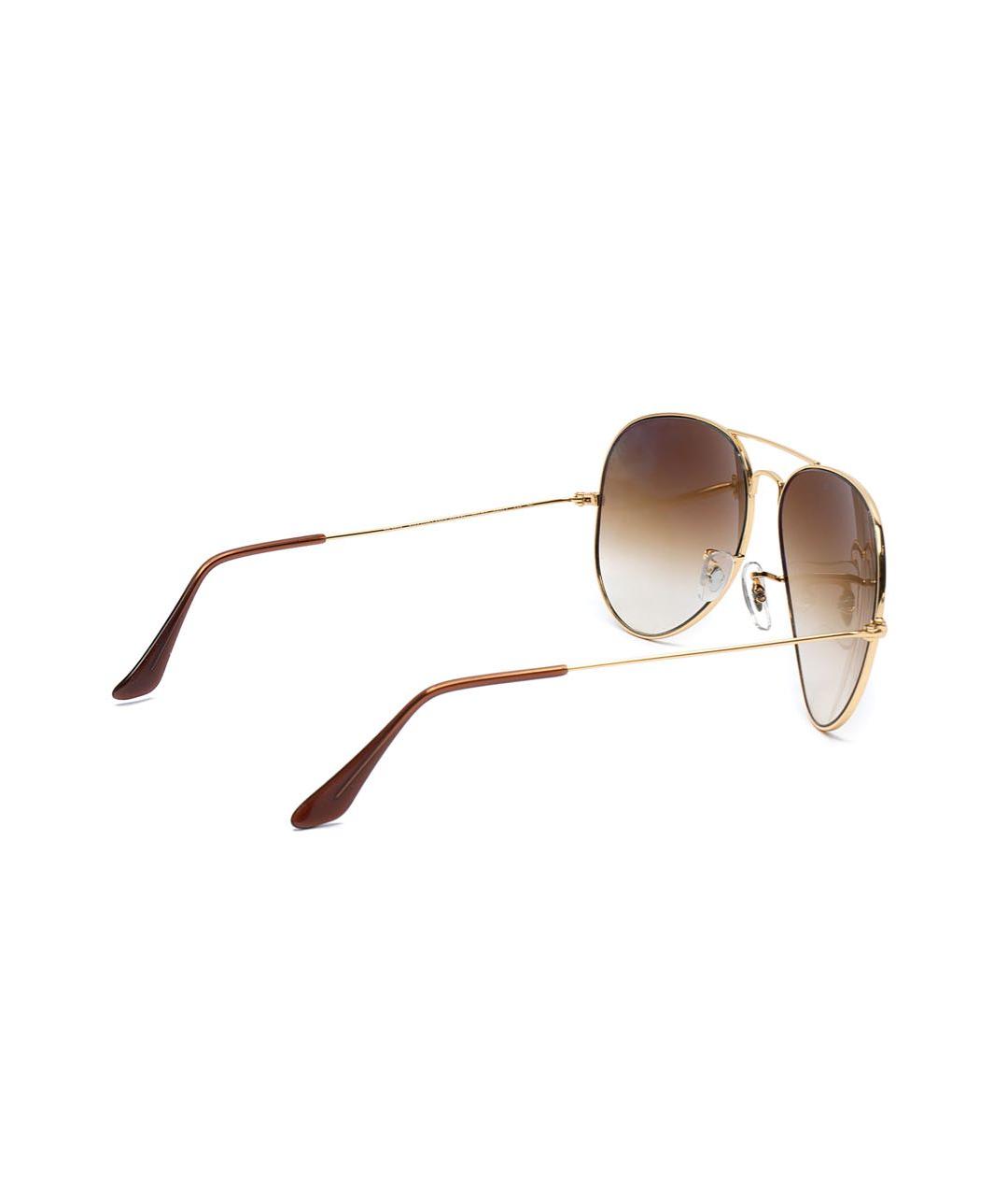 RAY BAN Золотые металлические солнцезащитные очки, фото 3