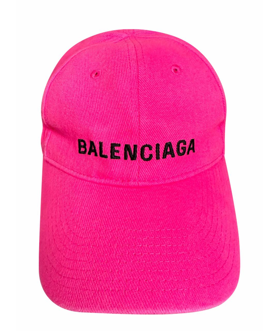 BALENCIAGA Фуксия хлопковая кепка, фото 1
