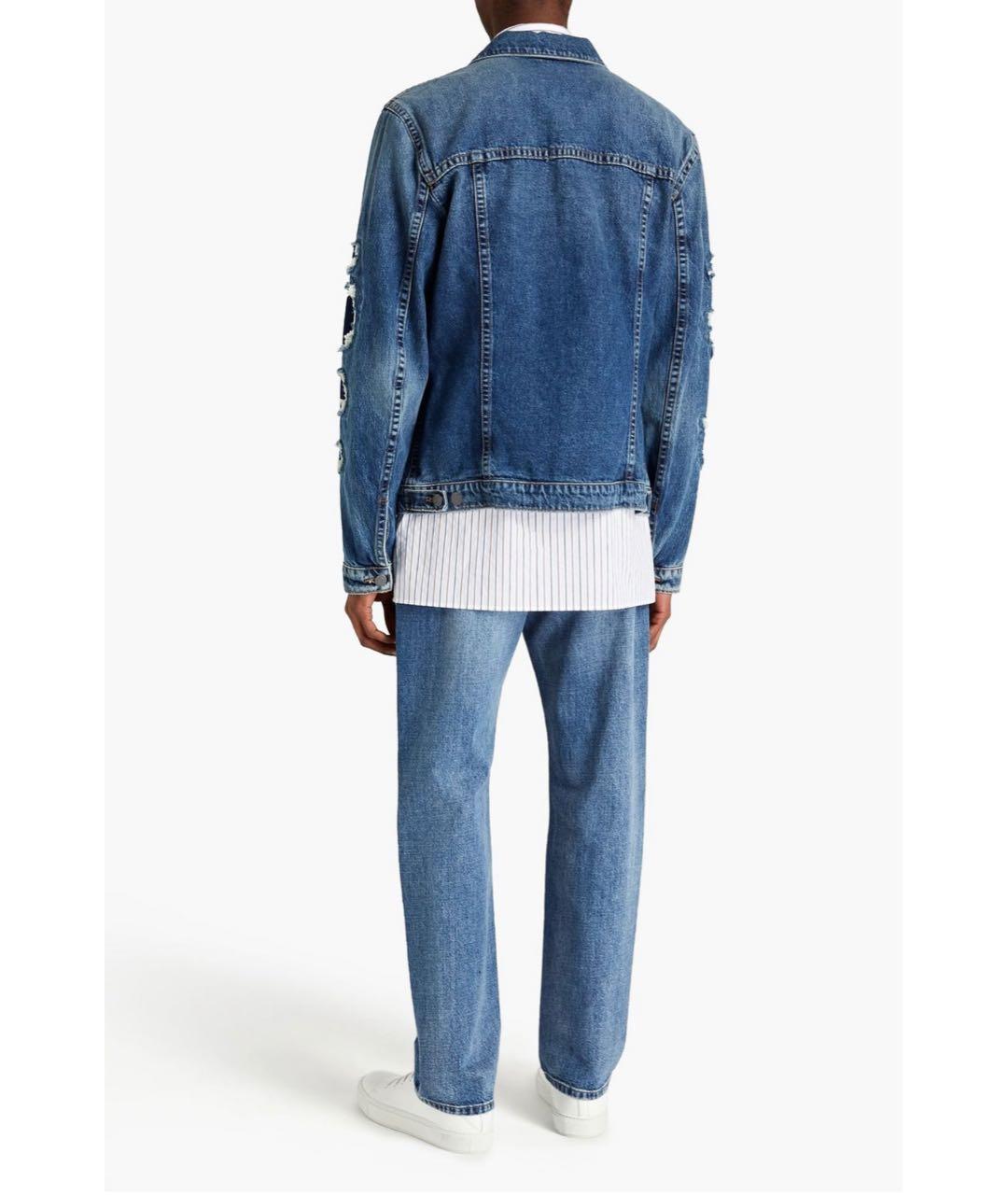HELMUT LANG Синяя деним куртка, фото 3