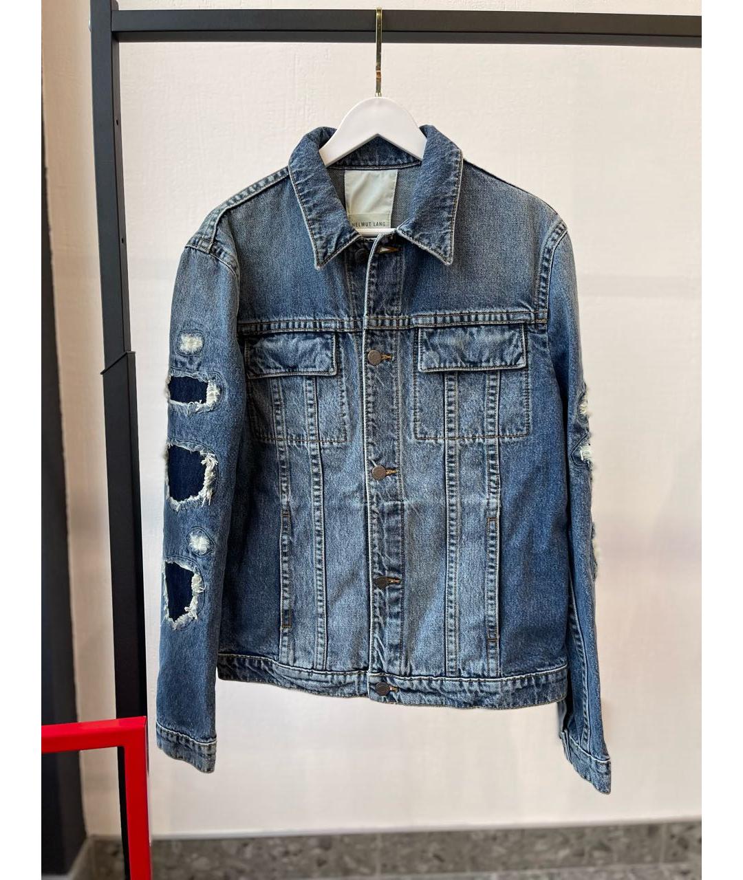 HELMUT LANG Синяя деним куртка, фото 4