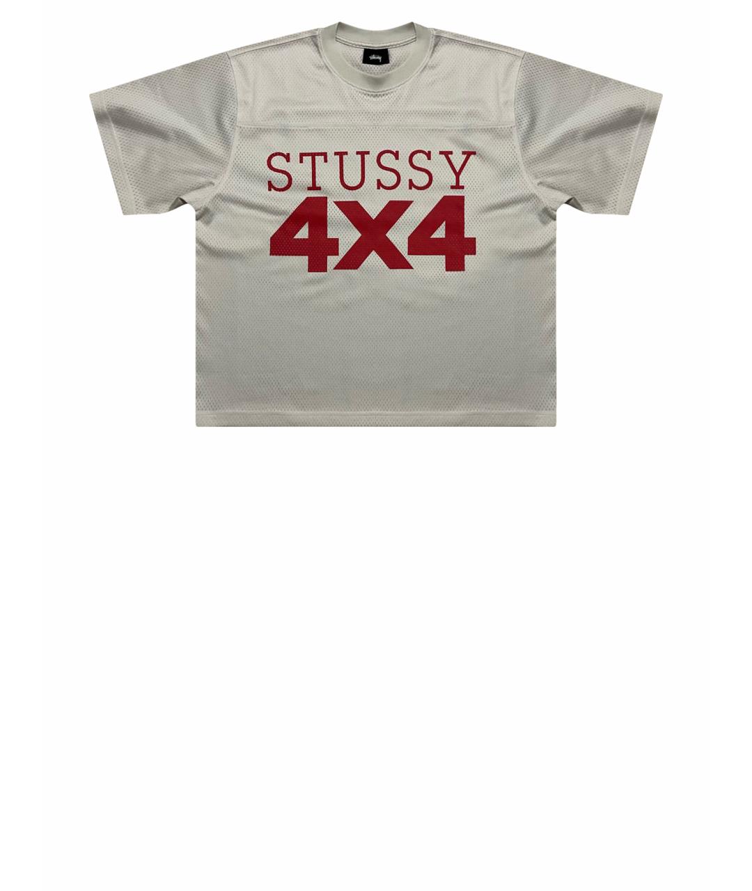 STUSSY Бежевая хлопковая футболка, фото 1