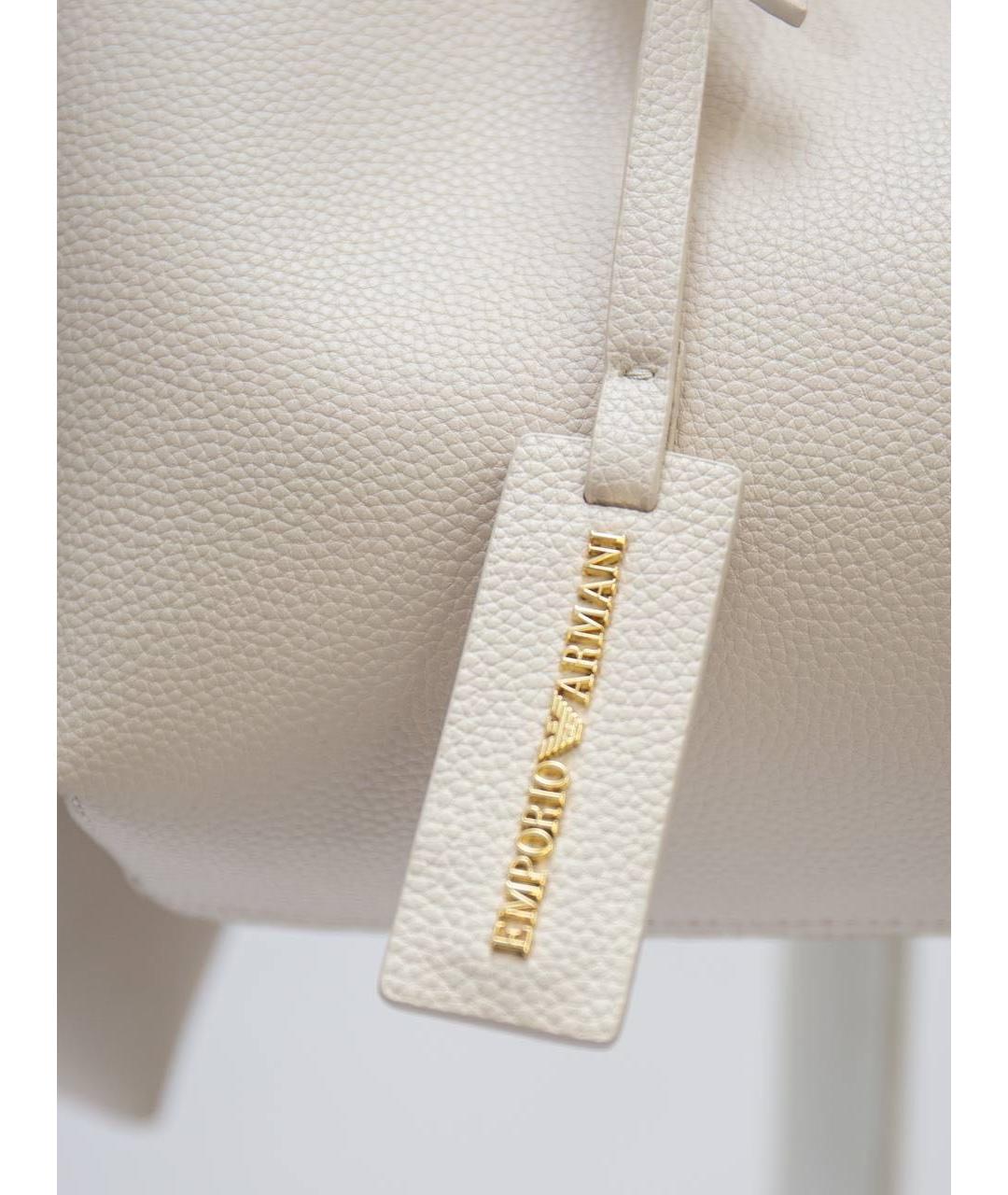 EMPORIO ARMANI Белая сумка тоут, фото 3