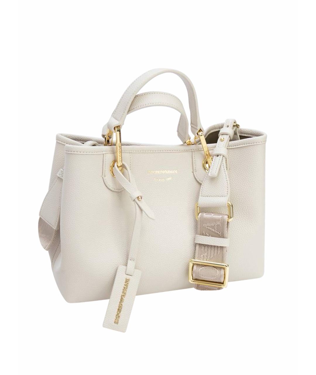 EMPORIO ARMANI Белая сумка тоут, фото 1