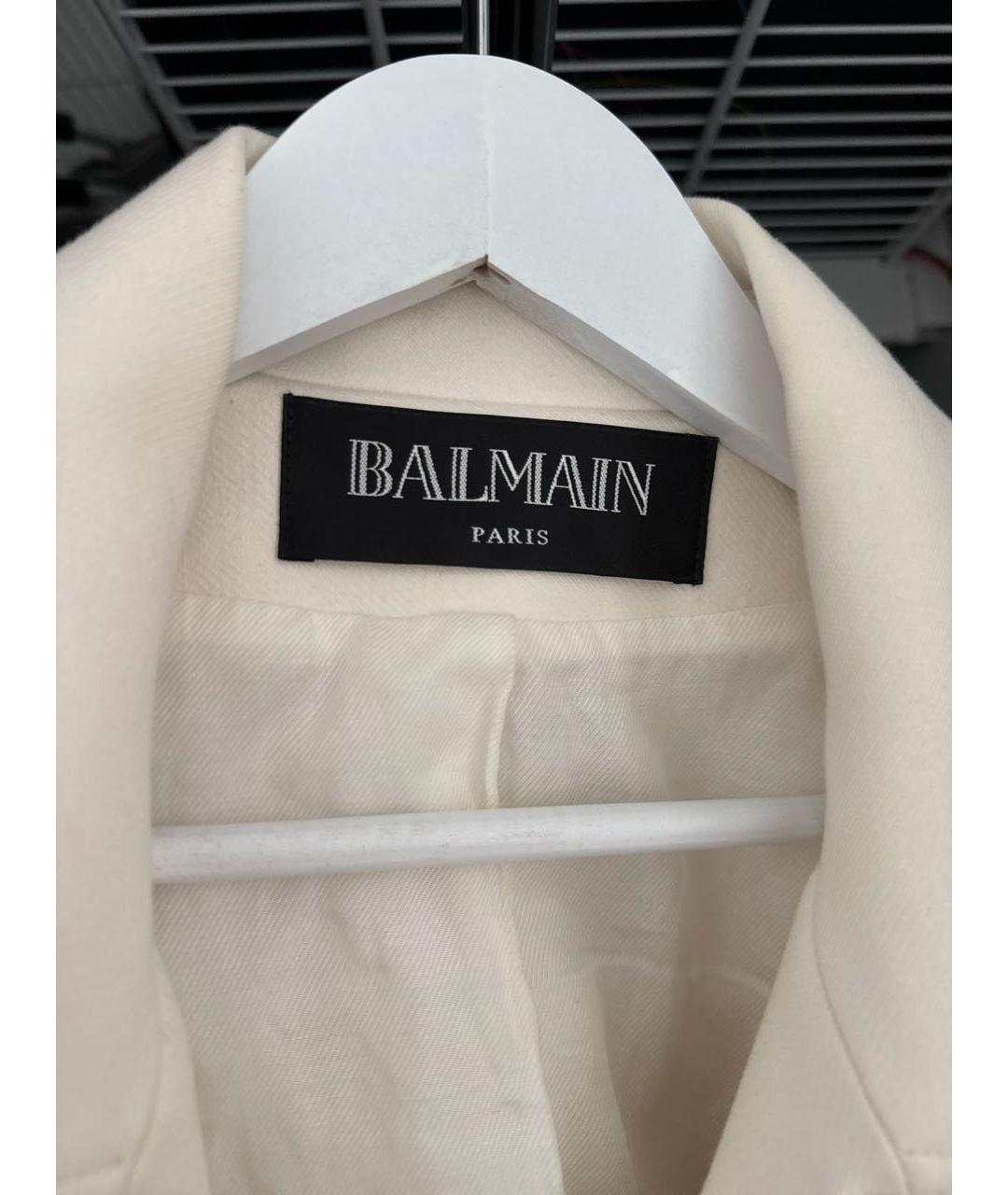 BALMAIN Белая полиамидовая куртка, фото 3