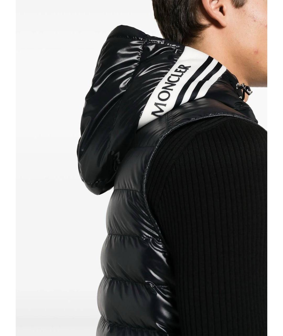 MONCLER Черный жилет, фото 5