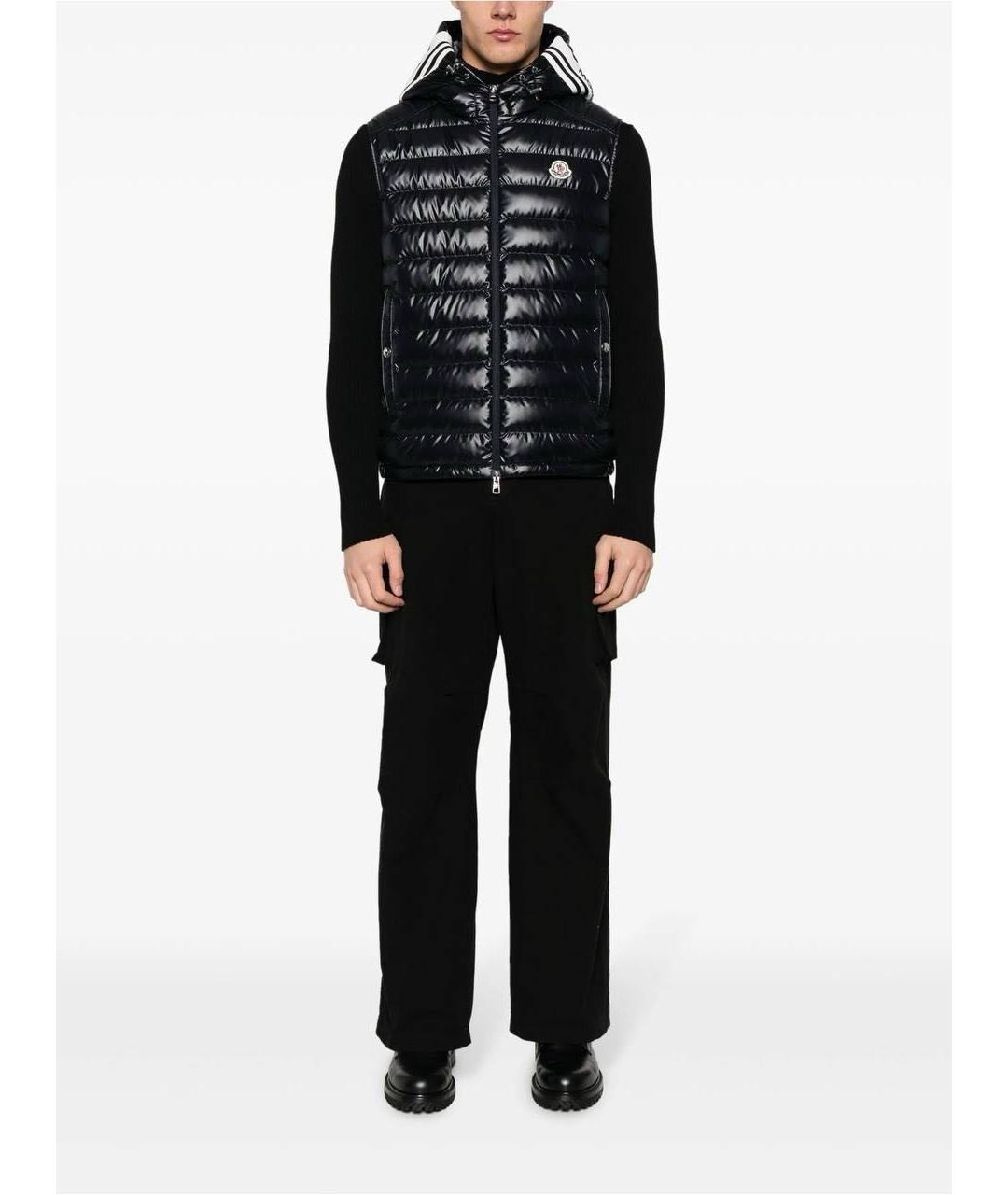 MONCLER Черный жилет, фото 2