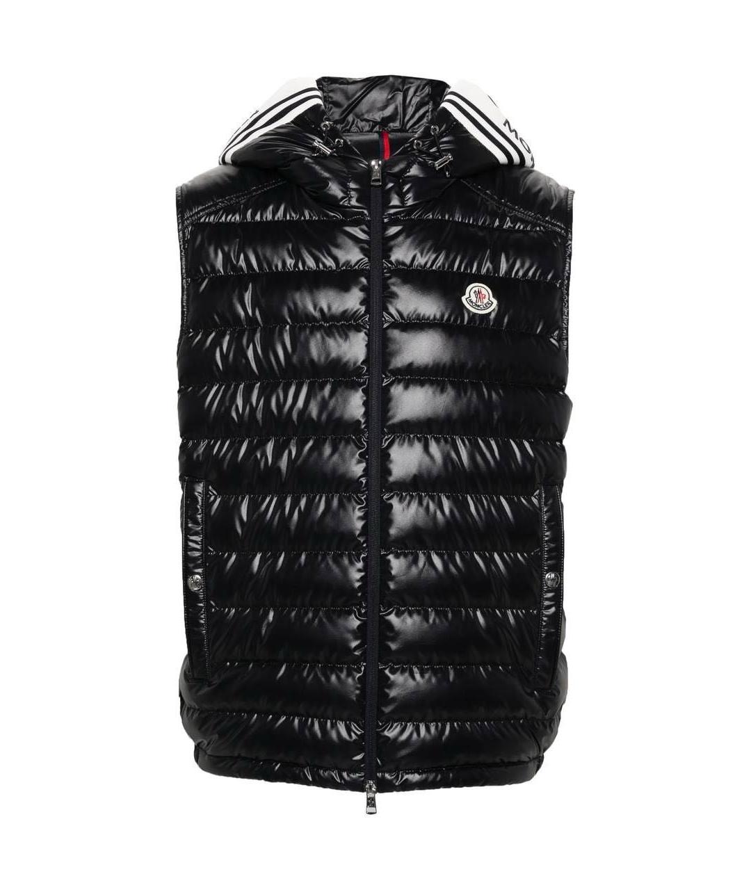 MONCLER Черный жилет, фото 1