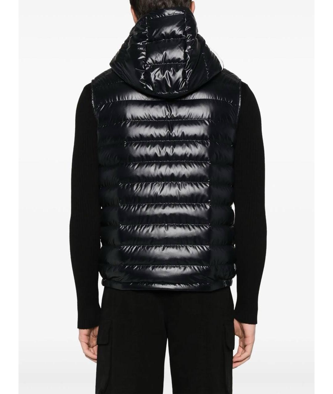 MONCLER Черный жилет, фото 4