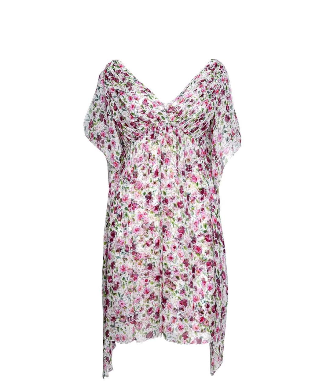 DOLCE&GABBANA Мульти шелковое повседневное платье, фото 1