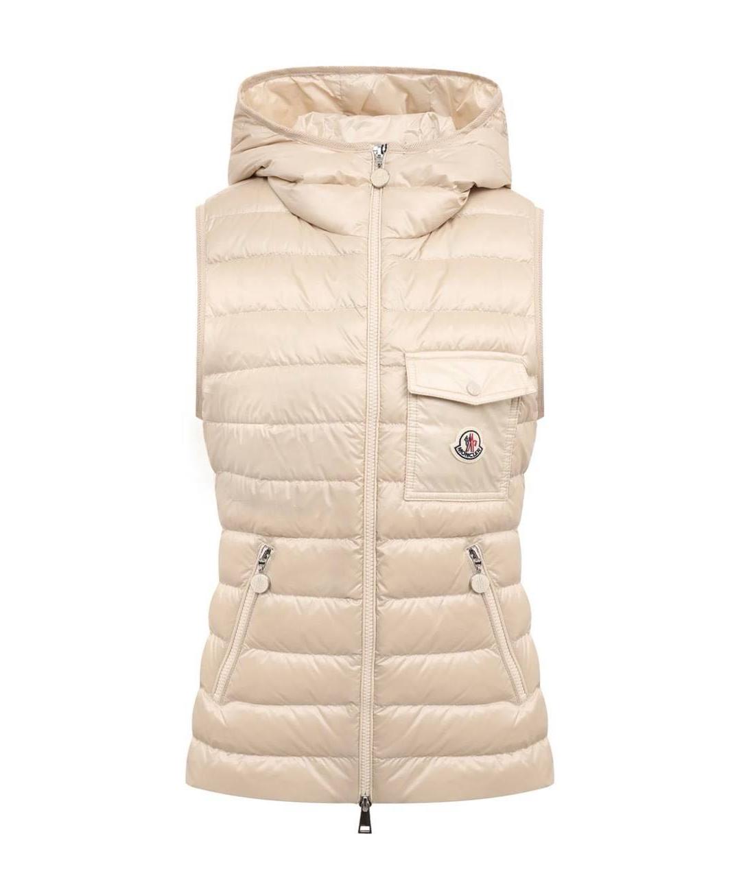 MONCLER Бежевый жилет, фото 1