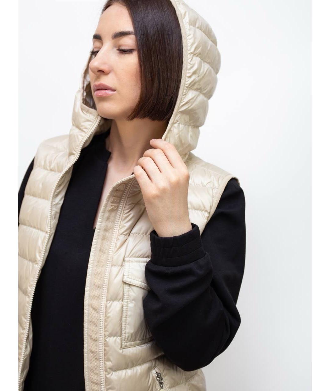 MONCLER Бежевый жилет, фото 4