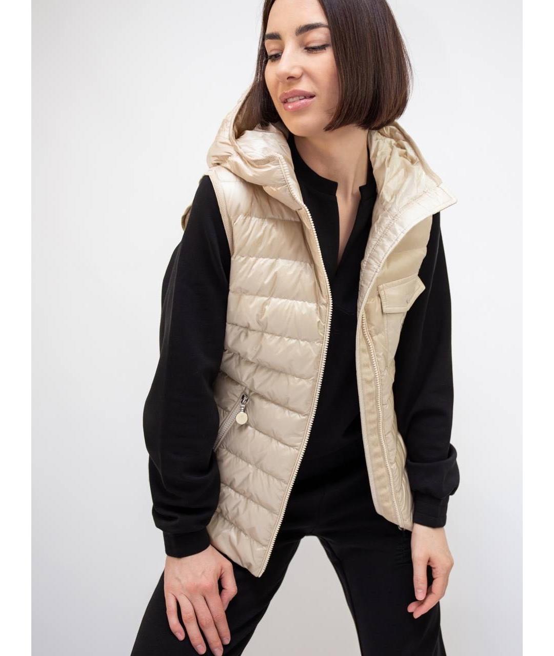 MONCLER Бежевый жилет, фото 3