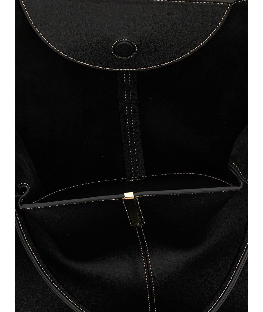 TOD'S Черная кожаная сумка тоут, фото 4