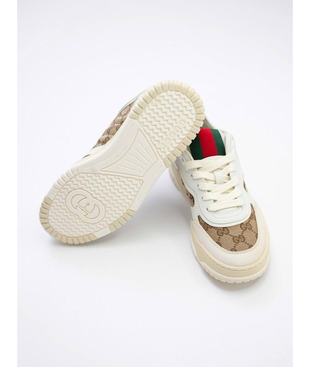 GUCCI Мульти кожаные кроссовки, фото 4