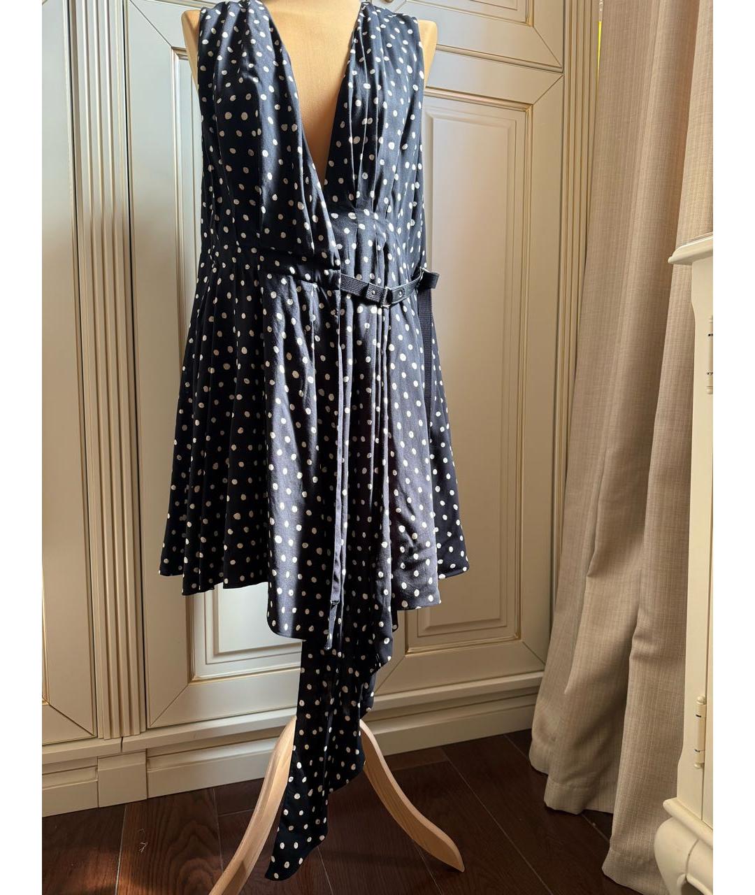 SAINT LAURENT Черное шелковое коктейльное платье, фото 2
