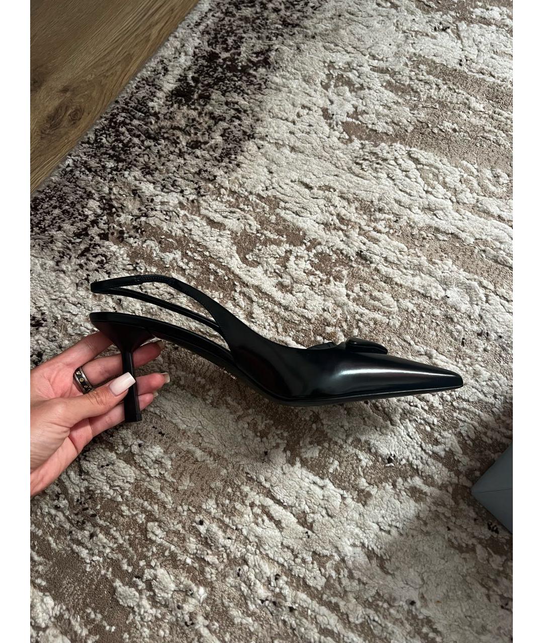 PRADA Черные кожаные туфли, фото 9