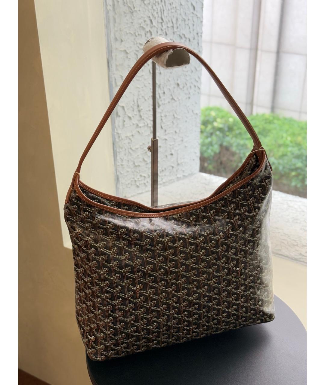 GOYARD Коричневая сумка через плечо из искусственной кожи, фото 7