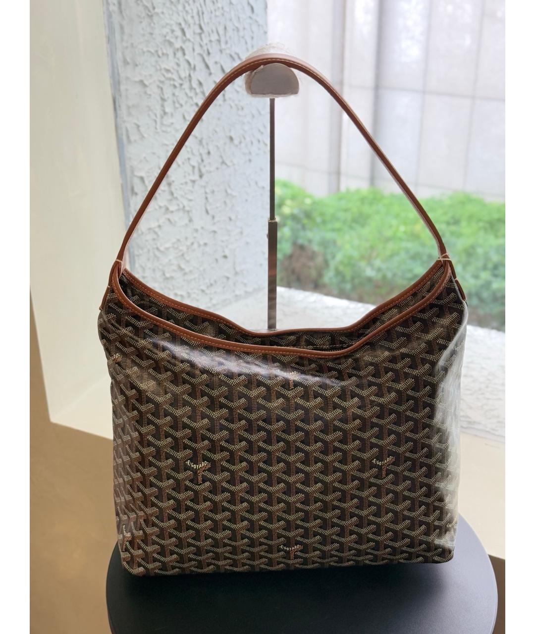 GOYARD Коричневая сумка через плечо из искусственной кожи, фото 5