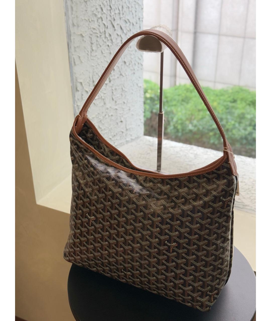 GOYARD Коричневая сумка через плечо из искусственной кожи, фото 6
