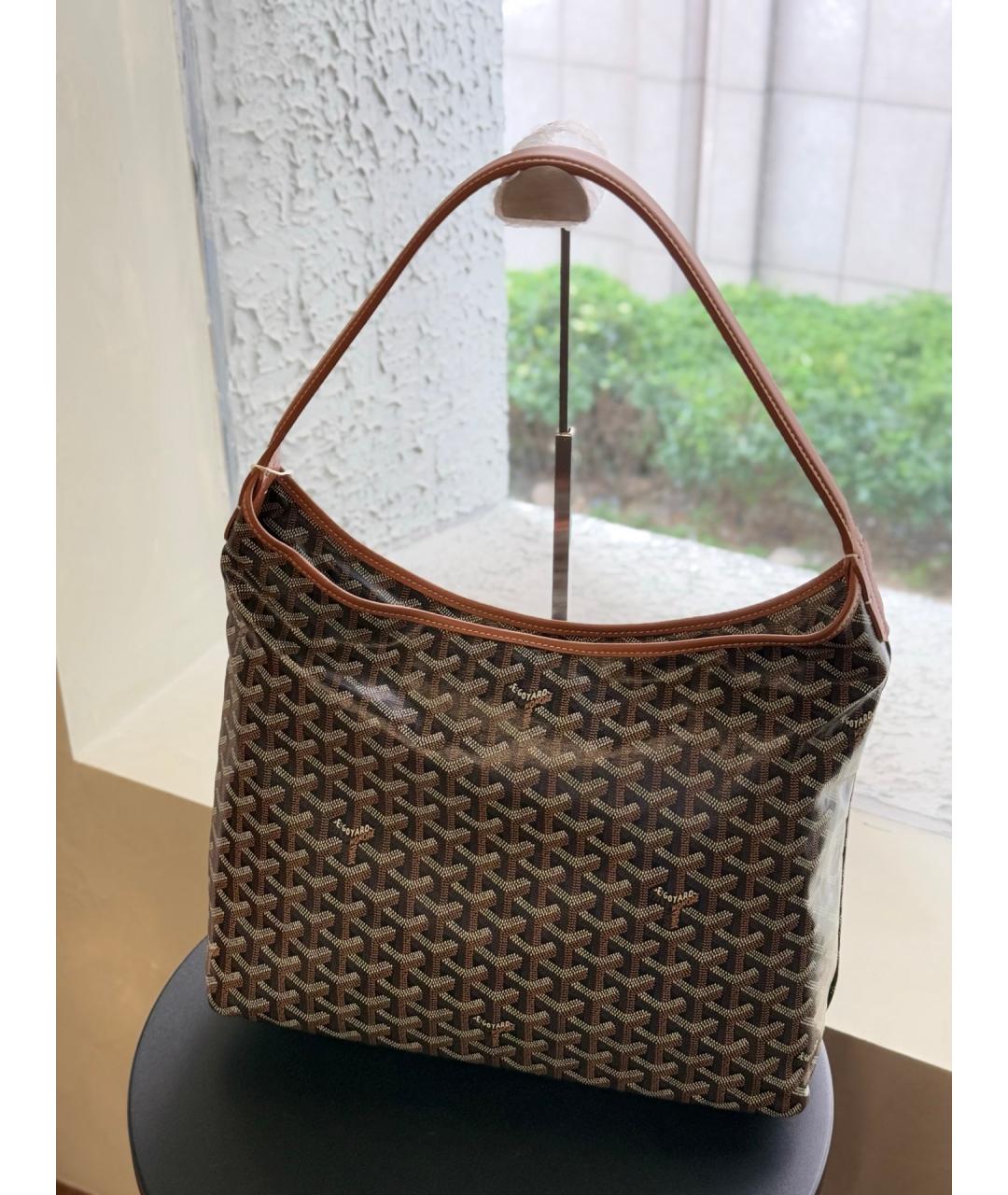 GOYARD Коричневая сумка через плечо из искусственной кожи, фото 2