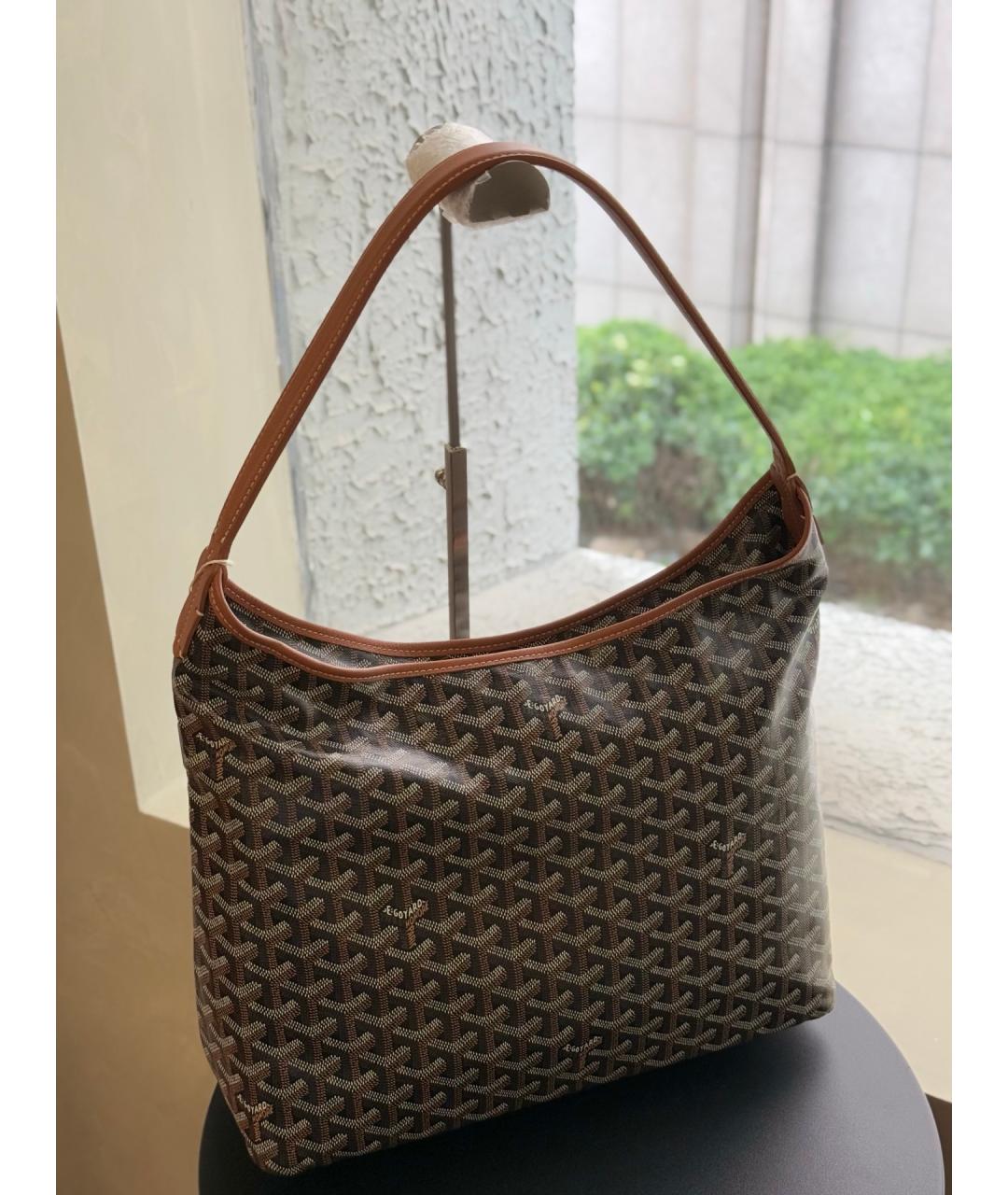 GOYARD Коричневая сумка через плечо из искусственной кожи, фото 4