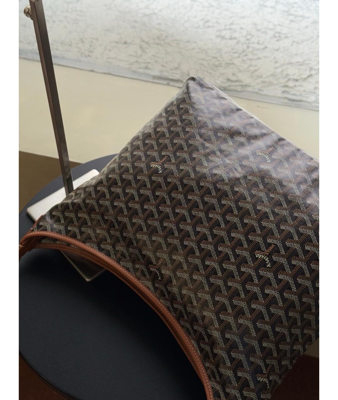GOYARD Коричневая сумка через плечо из искусственной кожи, фото 8