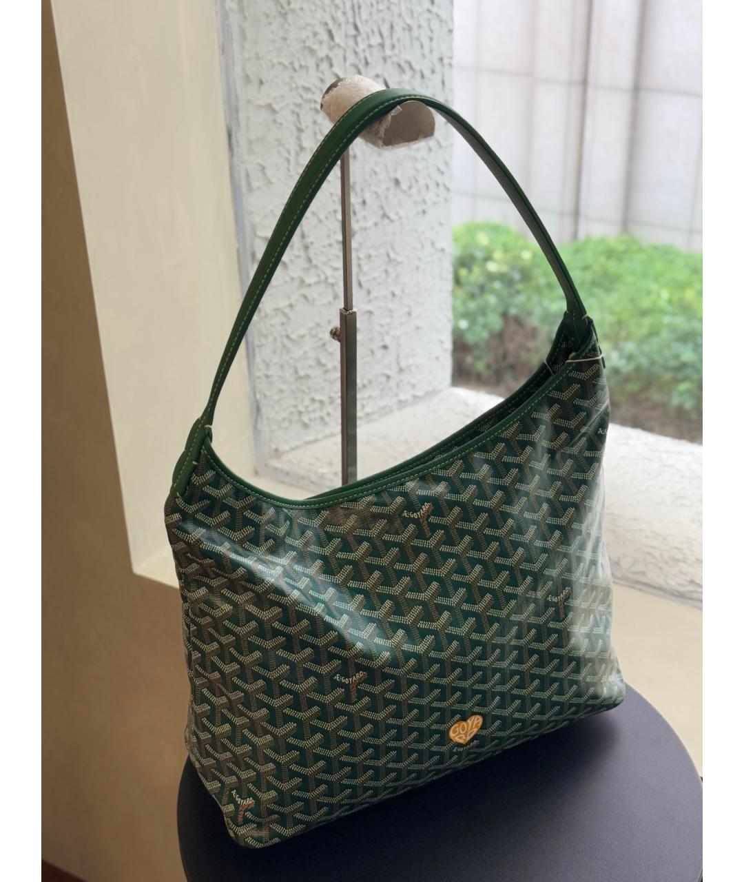 GOYARD Зеленая сумка через плечо из искусственной кожи, фото 4