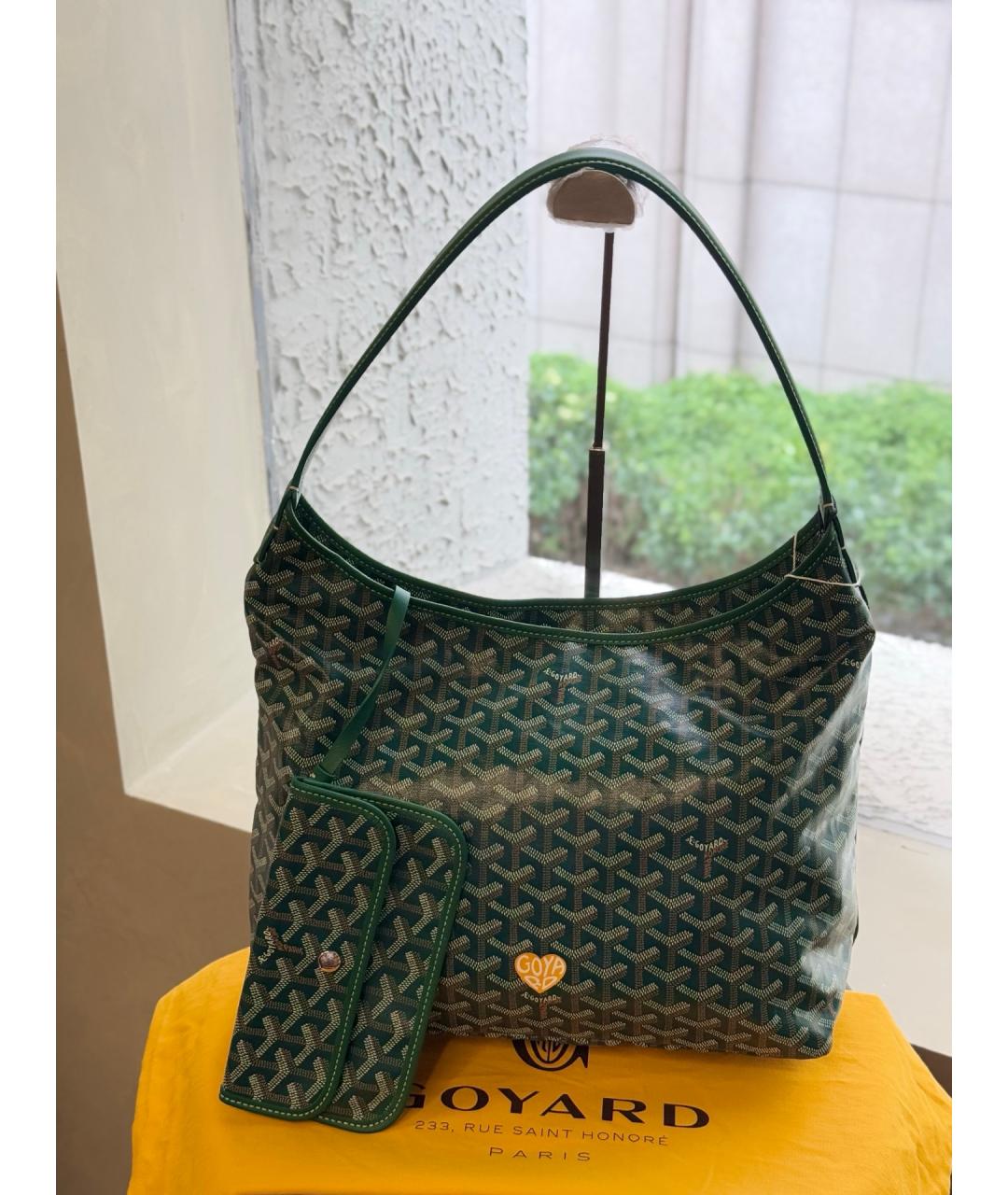 GOYARD Зеленая сумка через плечо из искусственной кожи, фото 9