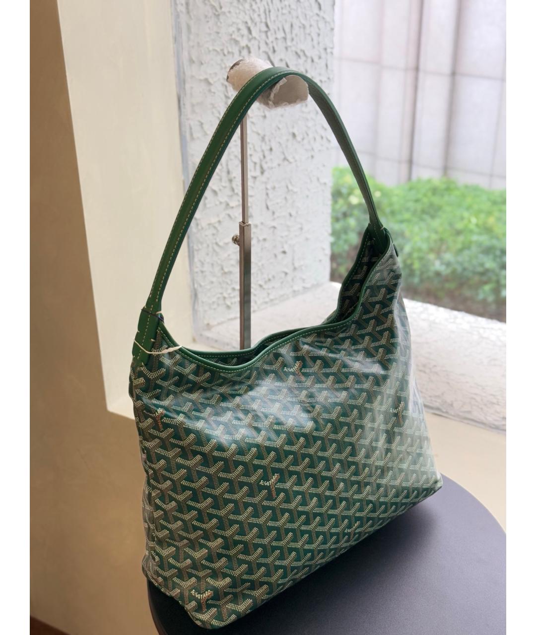 GOYARD Зеленая сумка через плечо из искусственной кожи, фото 7