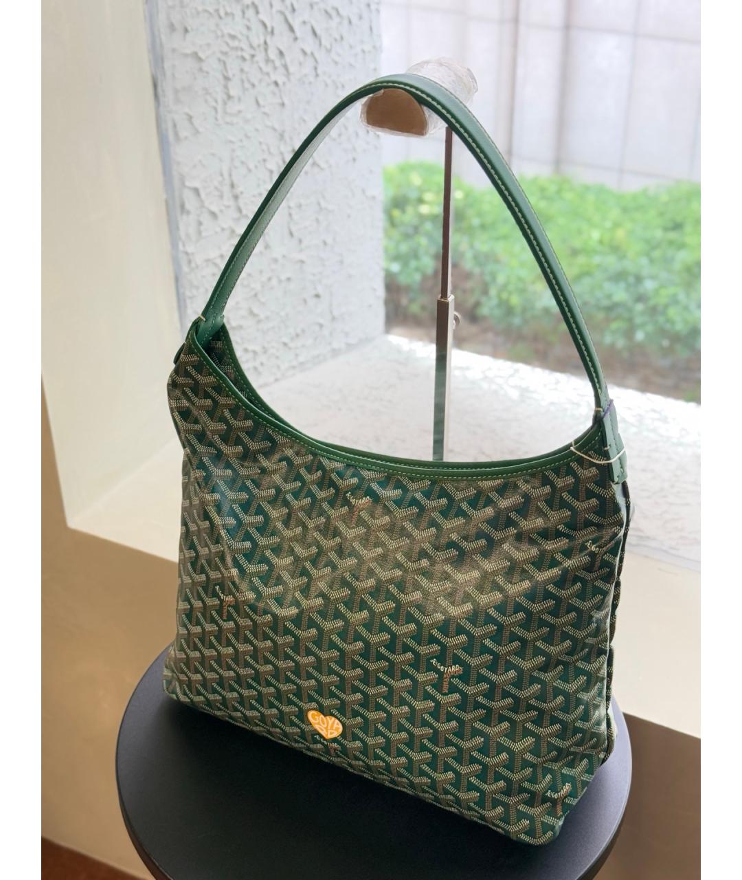 GOYARD Зеленая сумка через плечо из искусственной кожи, фото 3