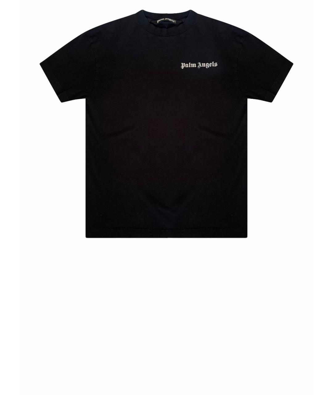 PALM ANGELS Черная хлопковая футболка, фото 1