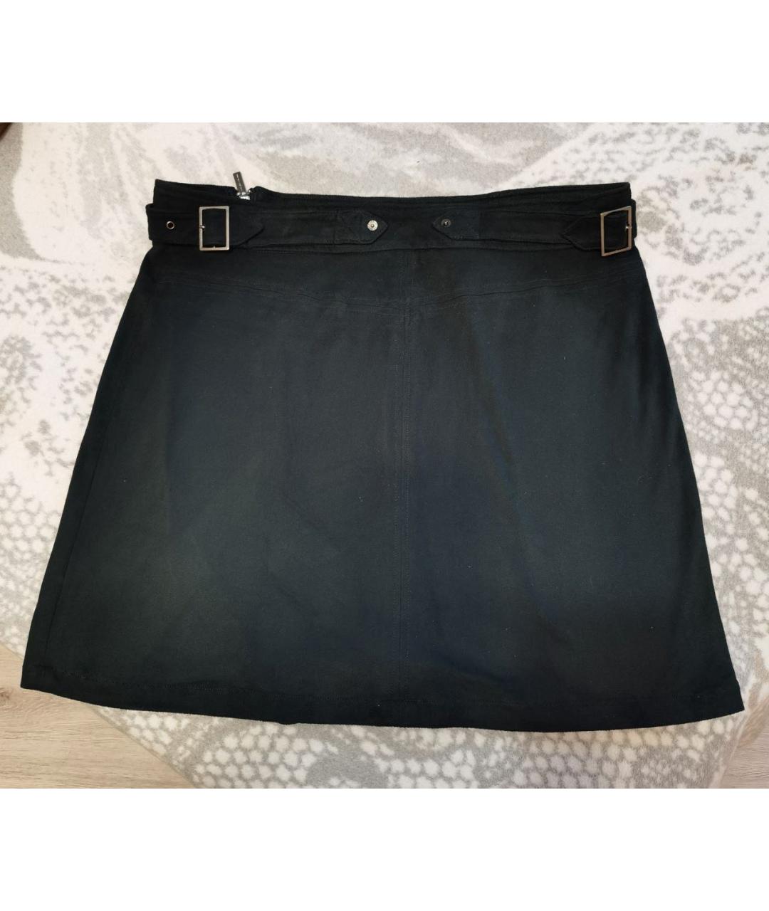 ARMANI EXCHANGE Зеленая полиэстеровая юбка мини, фото 2