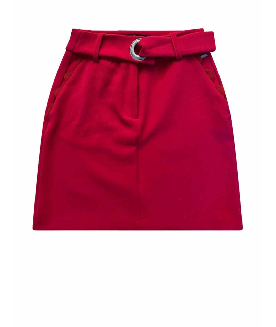 ARMANI EXCHANGE Красная полиэстеровая юбка мини, фото 1