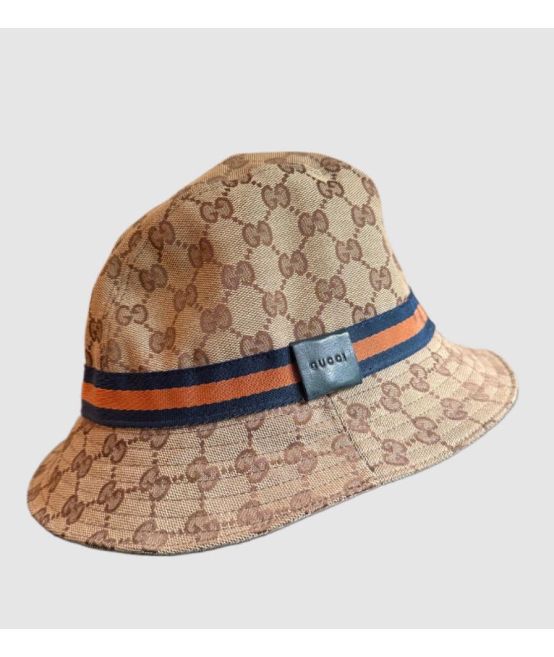 GUCCI Бежевая хлопковая шляпа, фото 4