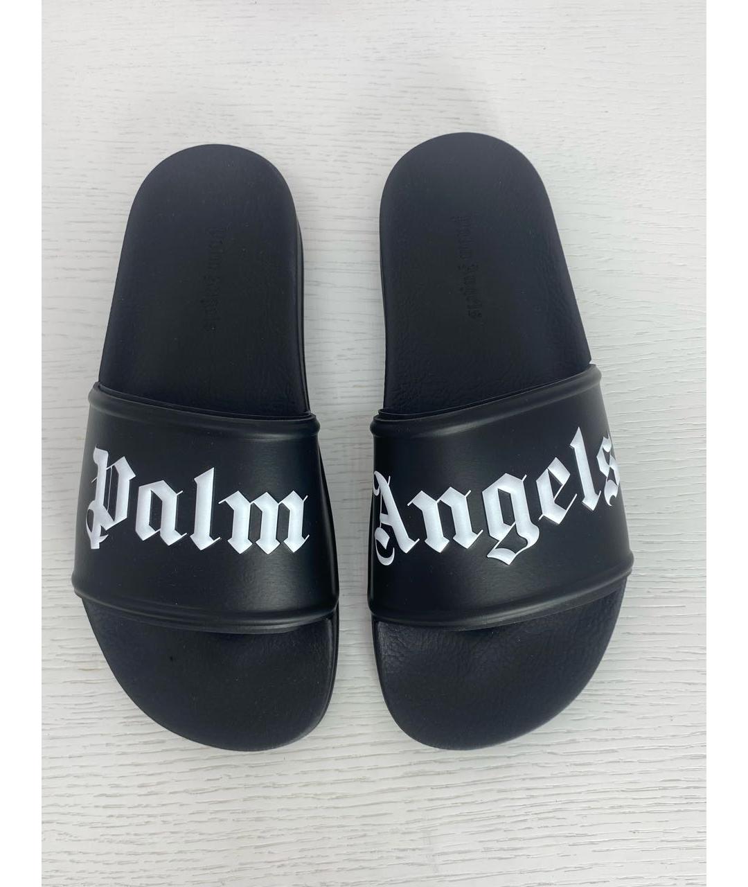 PALM ANGELS Черные шлепанцы, фото 2