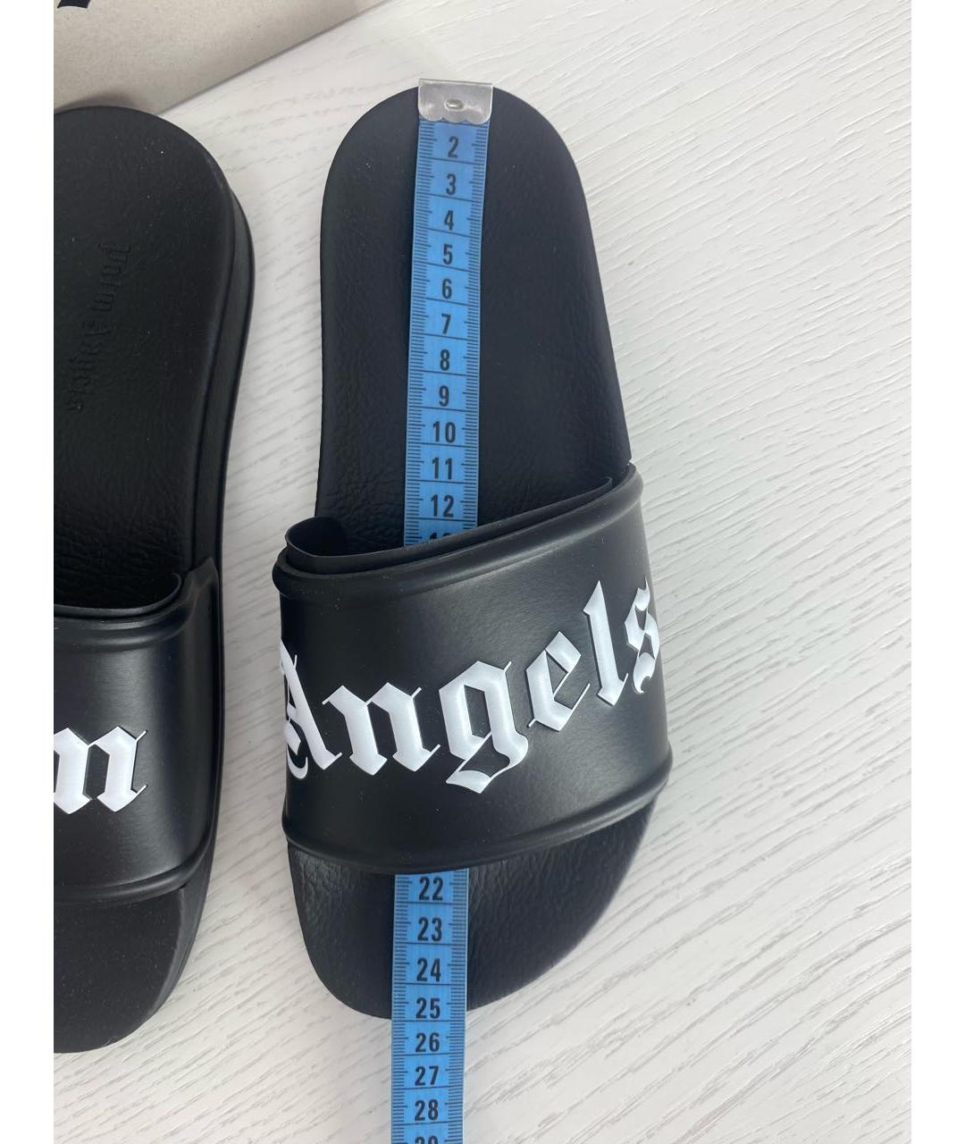 PALM ANGELS Черные шлепанцы, фото 5