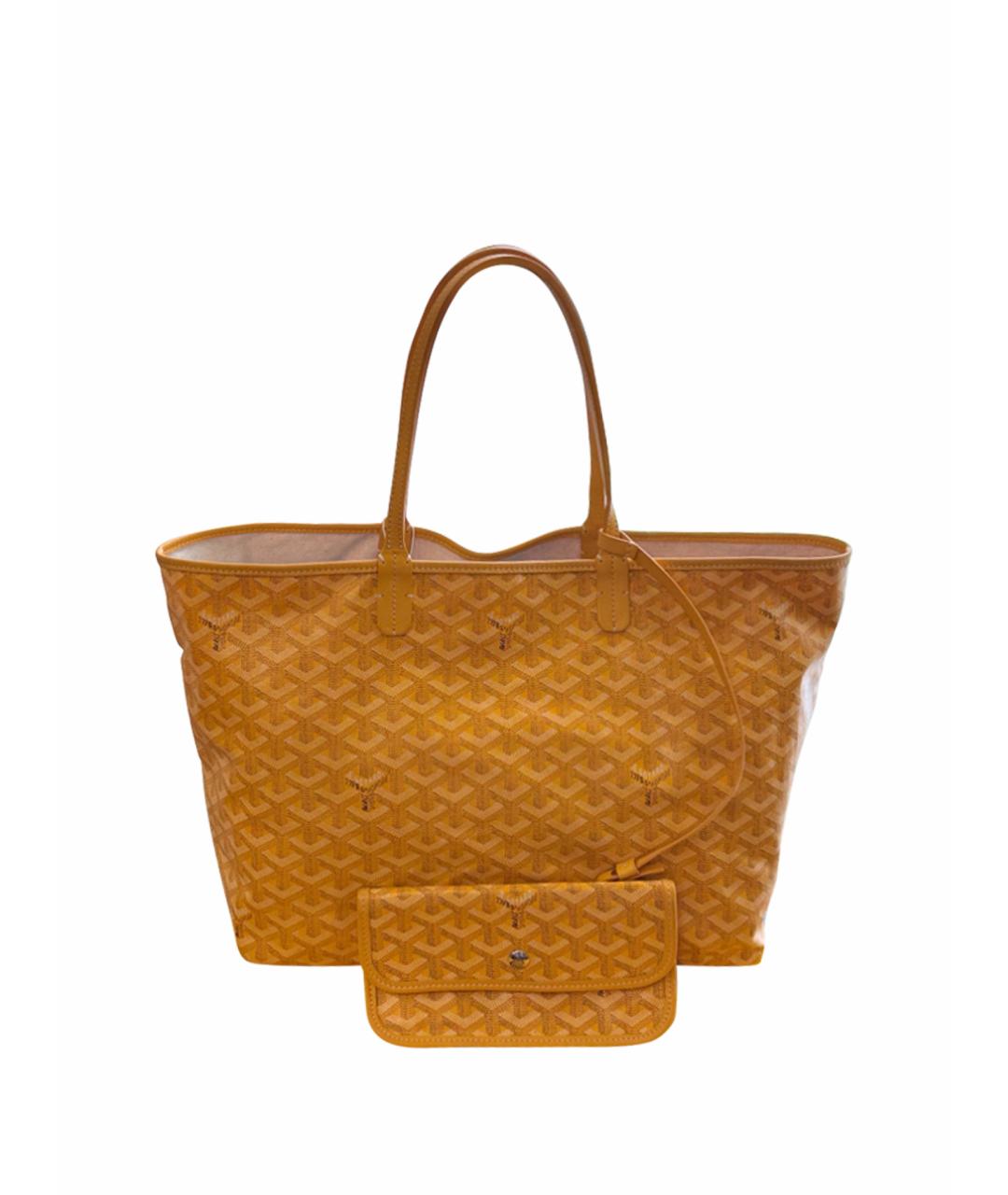 GOYARD Желтая сумка через плечо из искусственной кожи, фото 1