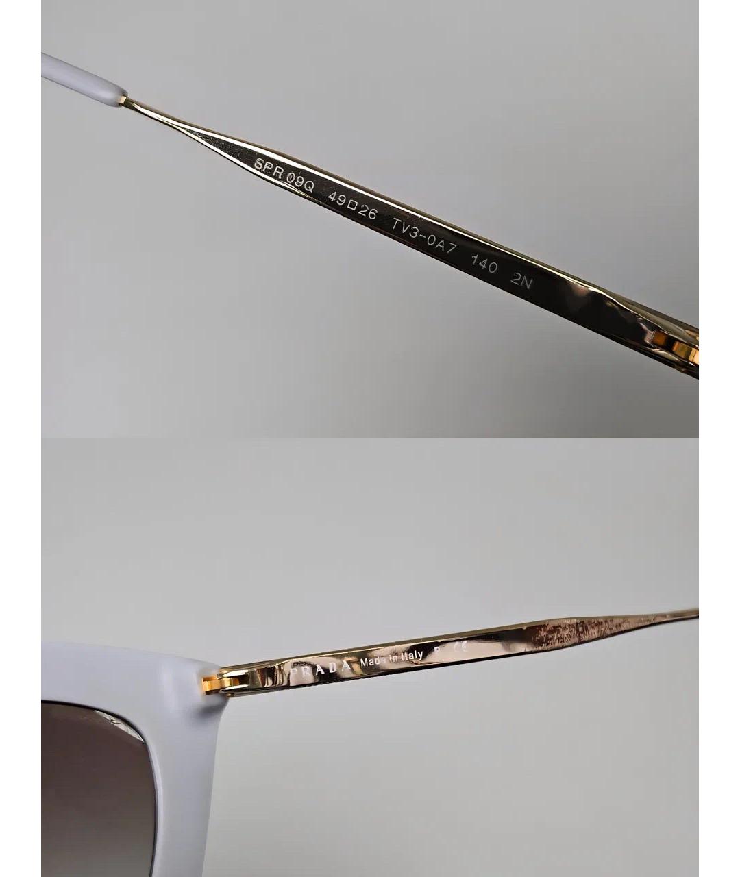 PRADA Серые пластиковые солнцезащитные очки, фото 7