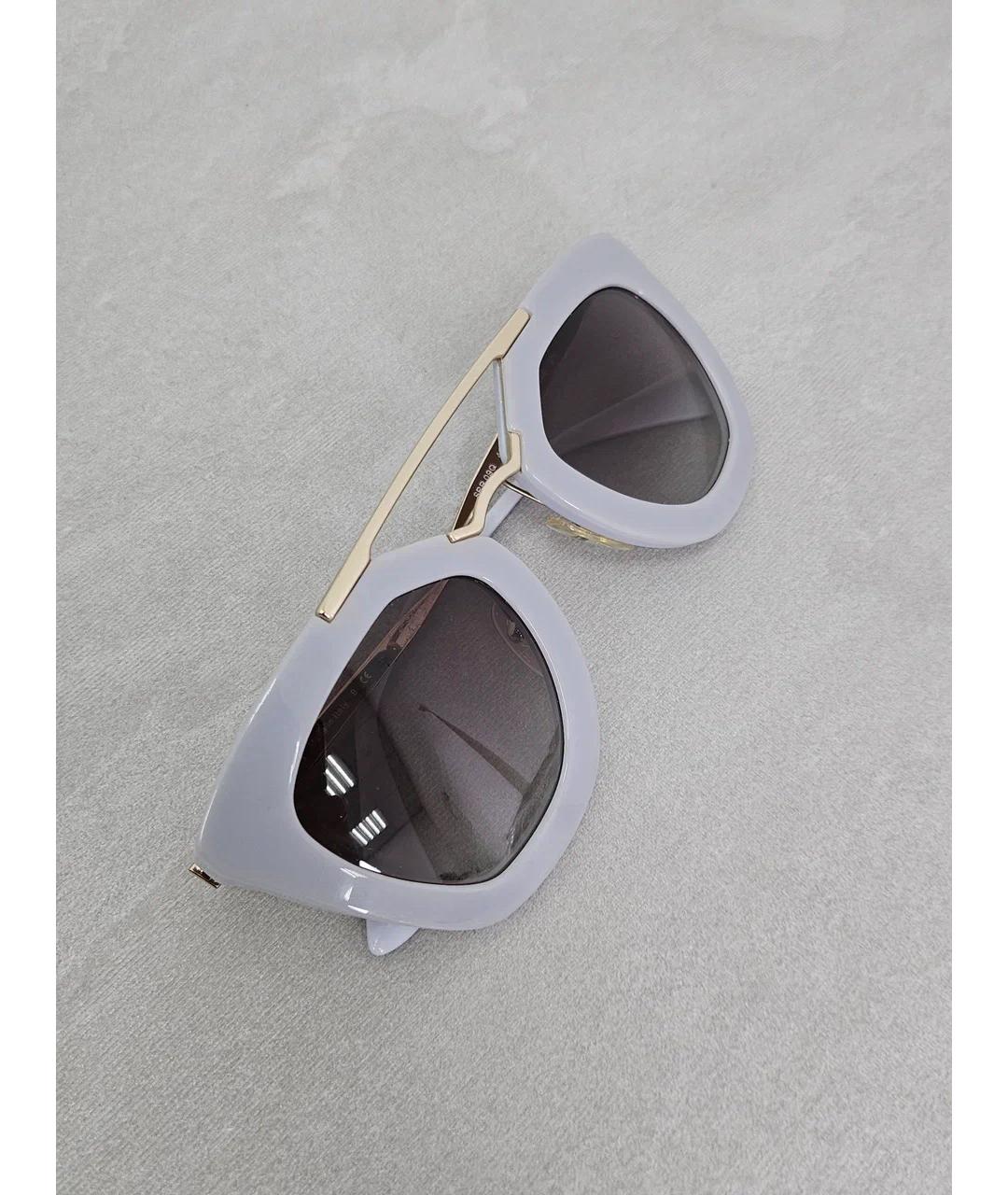 PRADA Серые пластиковые солнцезащитные очки, фото 8